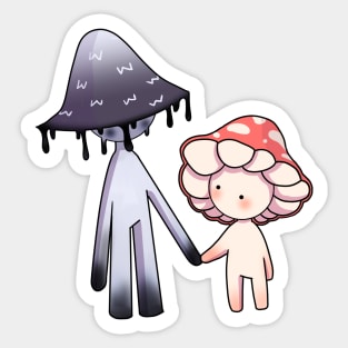 Mushroom friends Sticker